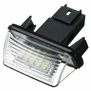 1pc Nové 12V Auto, 18 LED špz Svetlo poznávacia Lampa Pre Citroen C3/C4/C5/C6 Peugeot 206/207/307/308