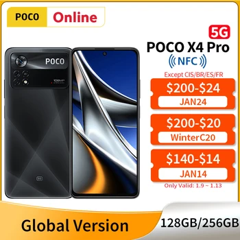 Globálna Verzia POCO X4 Pro 5G Snapdragon 695 Octa-Core 108MP Fotoaparát 67W Turbo Nabíjanie 120Hz AMOLED Mobilný Telefón 5000mAh Batérie