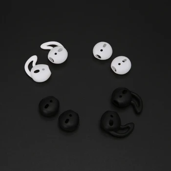 4 Páry Silikónových Slúchadlá Tipy Slúchadlá Kryt S Hákom Pre Apple EarPods