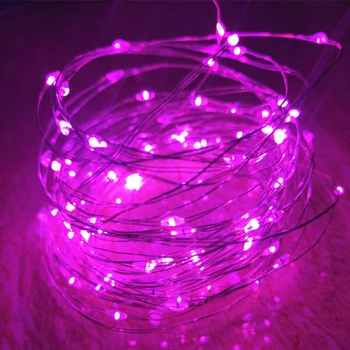 Nový Rok Medený Drôt LED Víla Garland String Svetlá, Vianočné Dekorácie pre Domov Svadobné Záhrada Dekor Vonkajšie Lampy Nepremokavé