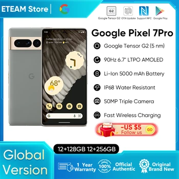 Pôvodné Google Pixel 7Pro Globálna Verzia 5G Odomknutý Smartphone Pixel 7pro 6.7
